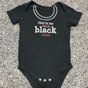 Faded Glory Black and White Bodysuit One Piece